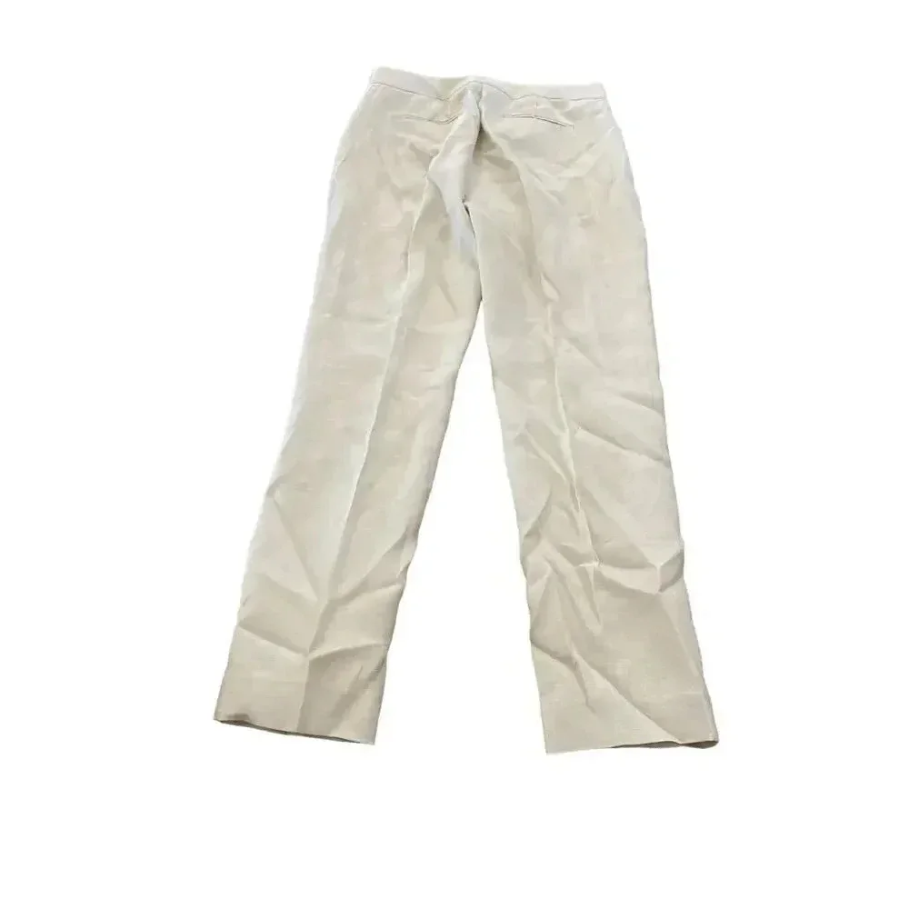 J.Crew Women's Cream linen Trousers Pants Size 0